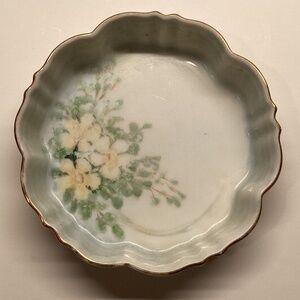 Vintage Nippon Hand Painted Floral 4” Dish/Bowl